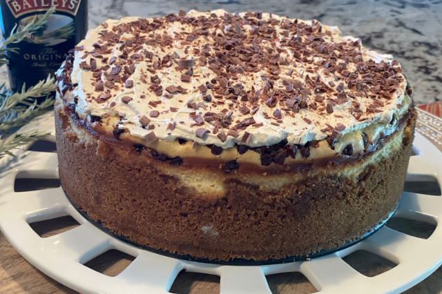 Bailey’s Chocolate Chip Cheesecake