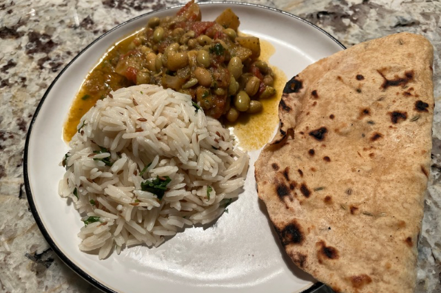 Lilva Bean (Pigeon Peas) Curry